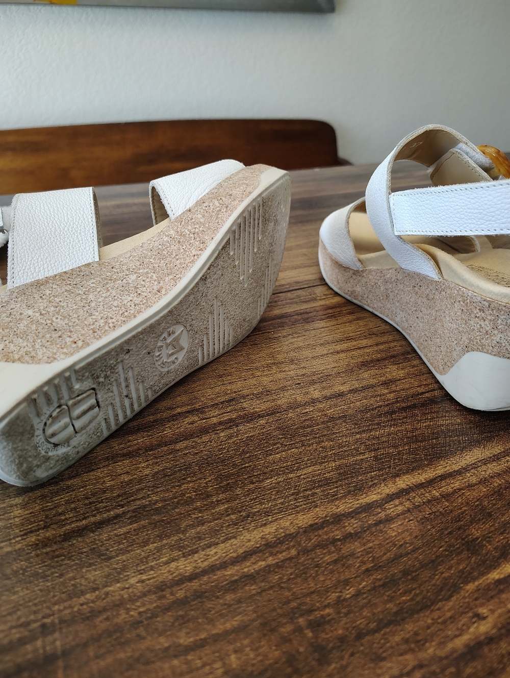 Mephisto Women’s Giulia Wedge Sandal White 37 7 - Picture 5 of 5